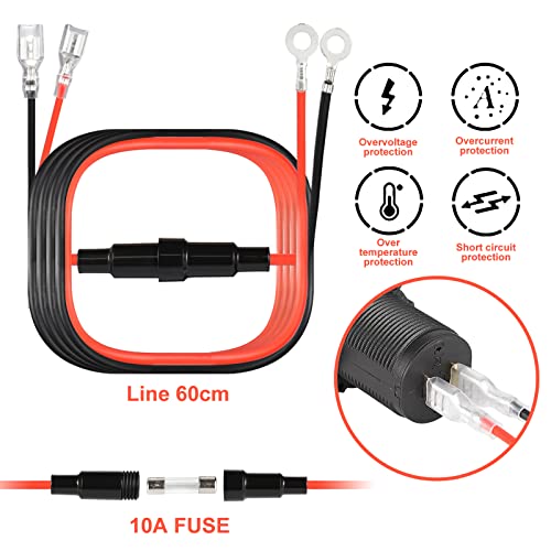 Golf Cart DC 6V-30V Quick Charge 3.1A Dual USB Charger, 2 in 1 USB Golf Cart USB Charger Ports Outlet Universal for Club Car, EZGO and Yamaha|B0B4BXDLZZ