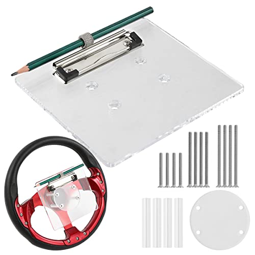 Golf Cart Scorecard With Pencil Holder Suitable For Almost All EZGO/Club Car/Yamaha Golf Carts Models With 5 or 6 Hole Golf Cart Steering Wheels|B09XQJNQF2