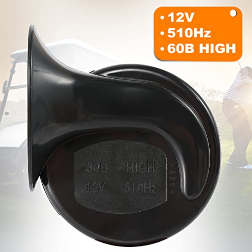 XUANYUDG0769 12V Universal Snail Golf Cart Horn Kit, Adjustable Volume Control Electric Horn for EZGO, Club Car, Yamaha, UTVS, ATV, Boat|B0B1ZLL5R9