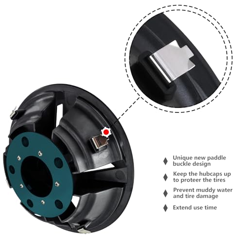 Golf Cart Wheel Covers Hub Caps for EZGO, Club Car, Yamaha Most Golf Carts- 8 Inch Set of 4, Golf Cart Hub Cap|B0DWMSN4NR