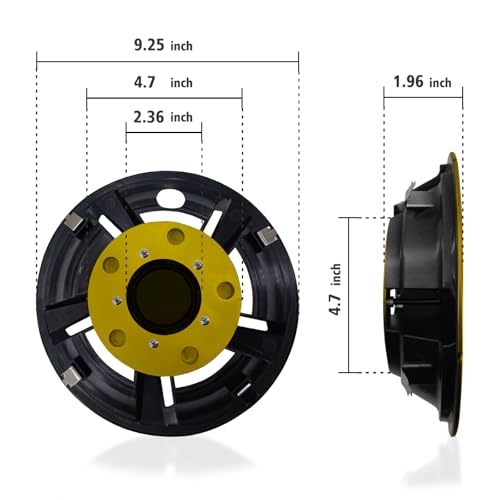 Golf Cart Wheel Covers Hub Caps for EZGO, Club Car, Yamaha Most Golf Carts- 8 Inch Set of 4, Golf Cart Hub Cap|B0DWMRR4L5
