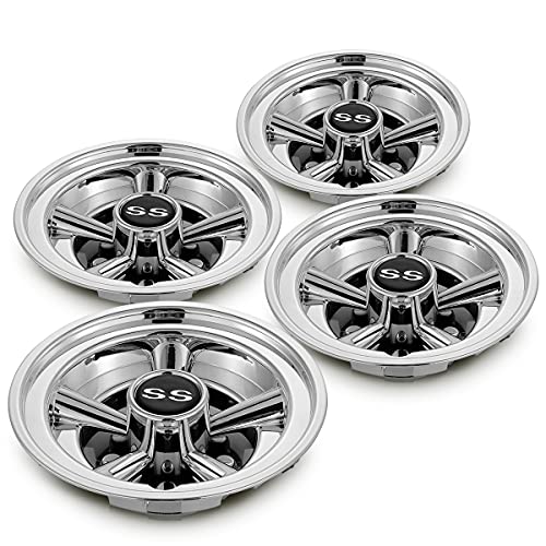 Golf Cart Accessories Wheel Covers Hub Caps for Yamaha/Club CAR/EZ-GO Par Car 8" (Set of 4) (Silver)|B09P3NK2LD