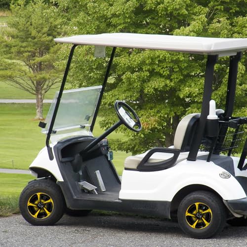 Golf Cart Wheel Covers Hub Caps for EZGO, Club Car, Yamaha Most Golf Carts- 8 Inch Set of 4, Golf Cart Hub Cap|B0DWMRR4L5