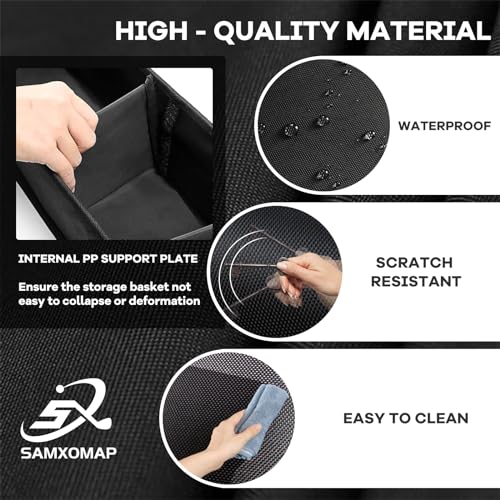 Golf Cart Inner Front Storage Basket No Drilling Required Foldable Universal 1680D Oxford Fabric Organizer Tray for EZGO TXT Club Car DS Precedent Yamaha Drive Kandi Electric Golf Cart|B0CJM5BTDQ