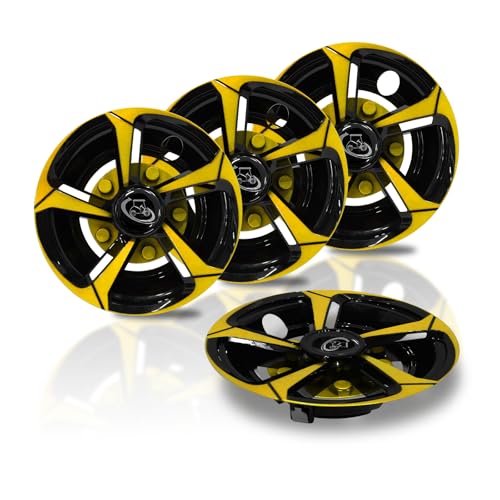 Golf Cart Wheel Covers Hub Caps for EZGO, Club Car, Yamaha Most Golf Carts- 8 Inch Set of 4, Golf Cart Hub Cap|B0DWMRR4L5