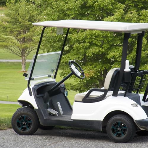 Golf Cart Wheel Covers Hub Caps for EZGO, Club Car, Yamaha Most Golf Carts- 8 Inch Set of 4, Golf Cart Hub Cap|B0DWMSN4NR