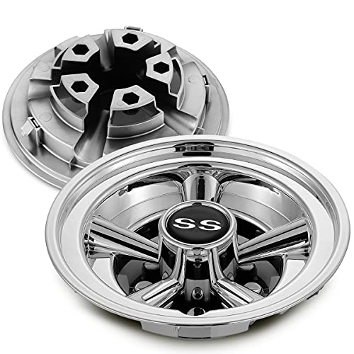 Golf Cart Accessories Wheel Covers Hub Caps for Yamaha/Club CAR/EZ-GO Par Car 8" (Set of 4) (Silver)|B09P3NK2LD