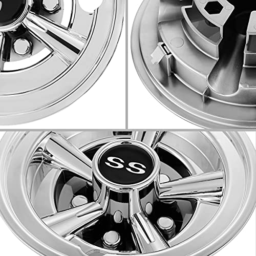 Golf Cart Accessories Wheel Covers Hub Caps for Yamaha/Club CAR/EZ-GO Par Car 8" (Set of 4) (Silver)|B09P3NK2LD