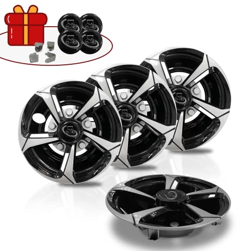 Golf Cart Wheel Covers Hub Caps for EZGO, Club Car, Yamaha Most Golf Carts- 8 Inch Set of 4, Golf Cart Hub Cap|B0BGR69Y6G