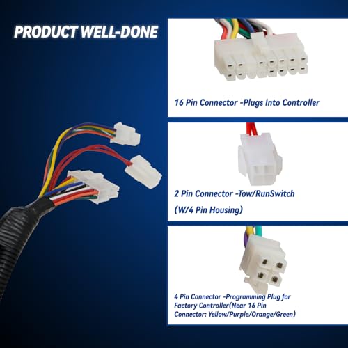 Main Wiring Control Harness for Golf Cart EZGO48 System Freedom TXT 48V 2010-2022 Electronic Speed Control Harness W/Port Connector Replacement|B0D1785M9Y
