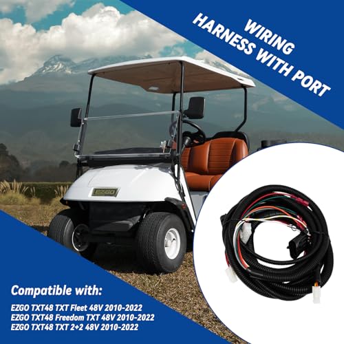 Main Wiring Control Harness for Golf Cart EZGO48 System Freedom TXT 48V 2010-2022 Electronic Speed Control Harness W/Port Connector Replacement|B0D1785M9Y