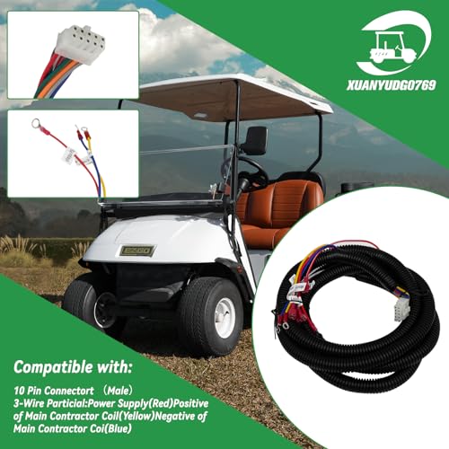 XUANYUDG0769 Golf Cart Control Wiring Harness for 36V EZGO Electric PDS Models, Fits Controller 73326-G02, Controller Main Wiring Harness, OEM 74324-G01 74324-G02|B0D292TPRQ