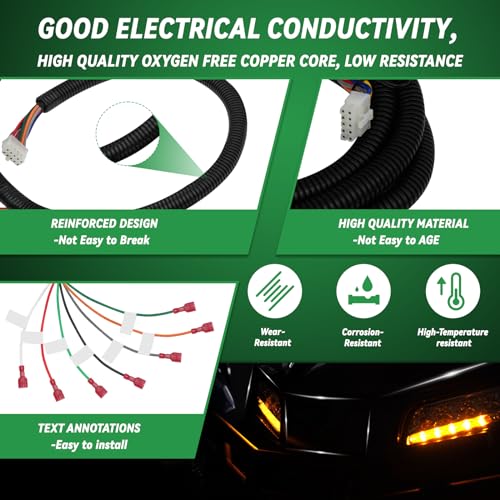 XUANYUDG0769 Golf Cart Control Wiring Harness for 36V EZGO Electric PDS Models, Fits Controller 73326-G02, Controller Main Wiring Harness, OEM 74324-G01 74324-G02|B0D292TPRQ
